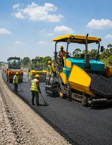 Road construction project